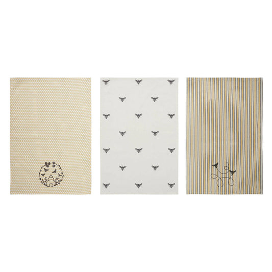 Buzzy Bees Tea Towel Set of 3