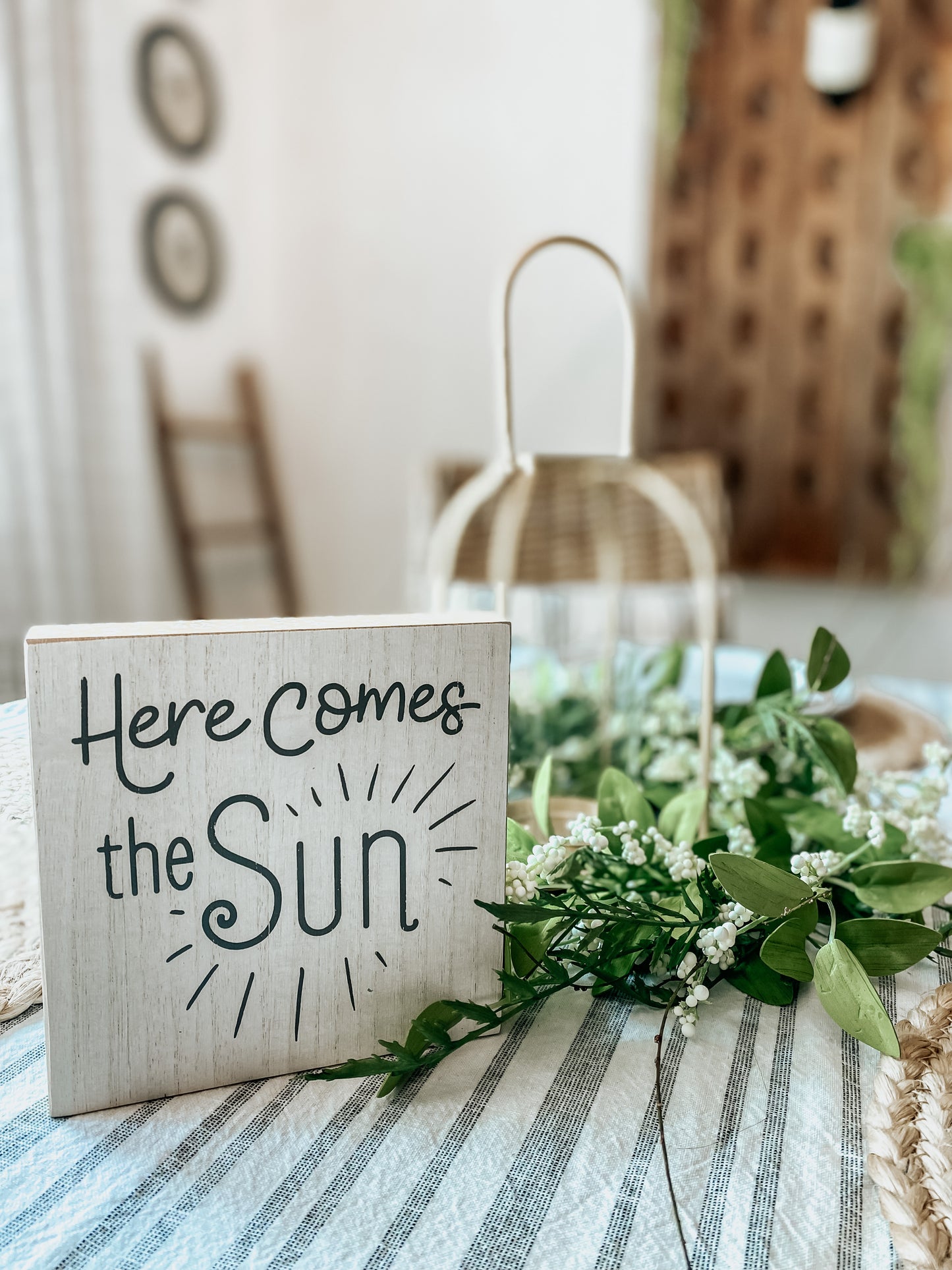 'Here Comes the Sun' Block Sign
