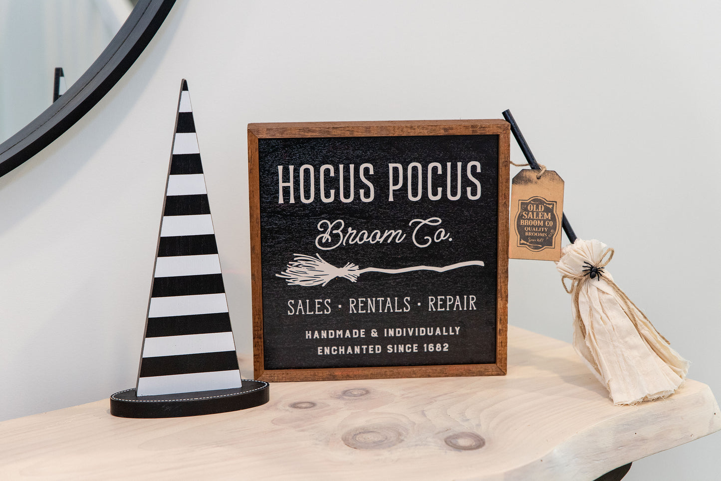 Hocus Pocus Broom Co. Sign