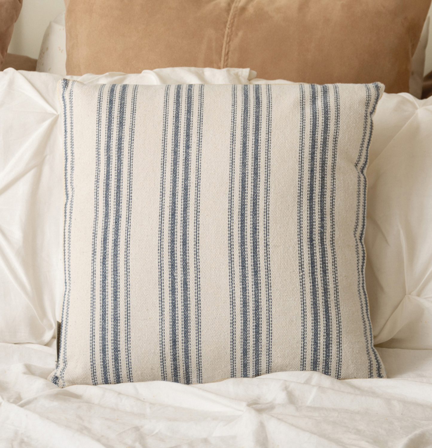 Blue Striped Pillow