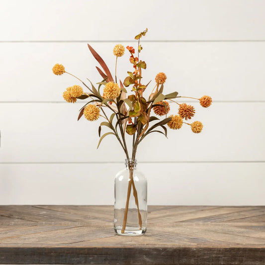 Orange Pom Pom in Vase